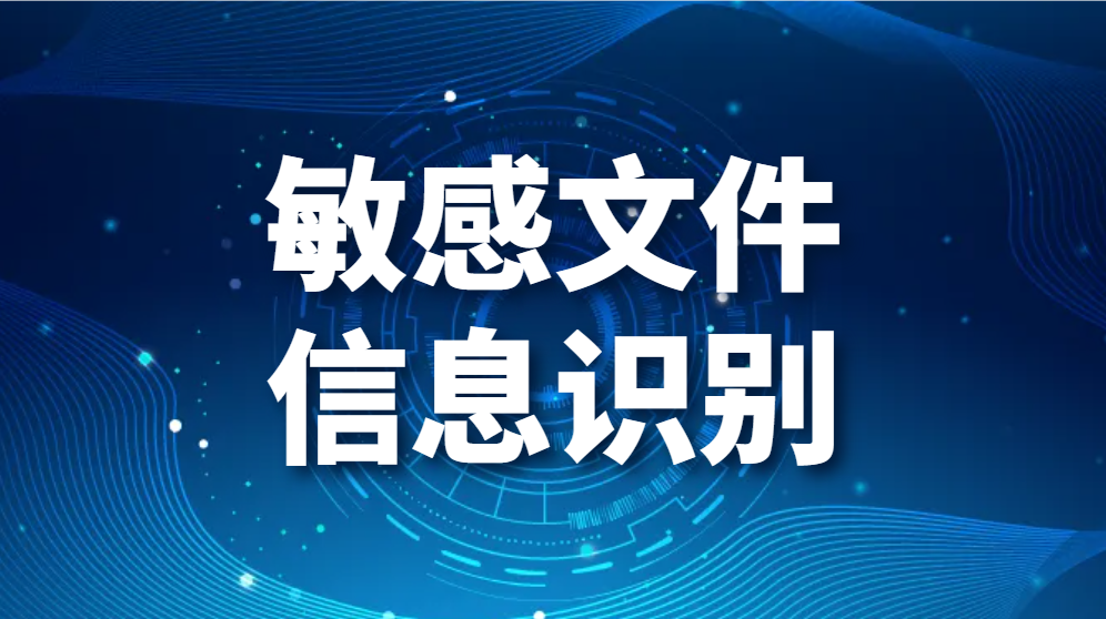 敏感文件信息识别（企业中如何实现对敏感信息进行识别）(图1)