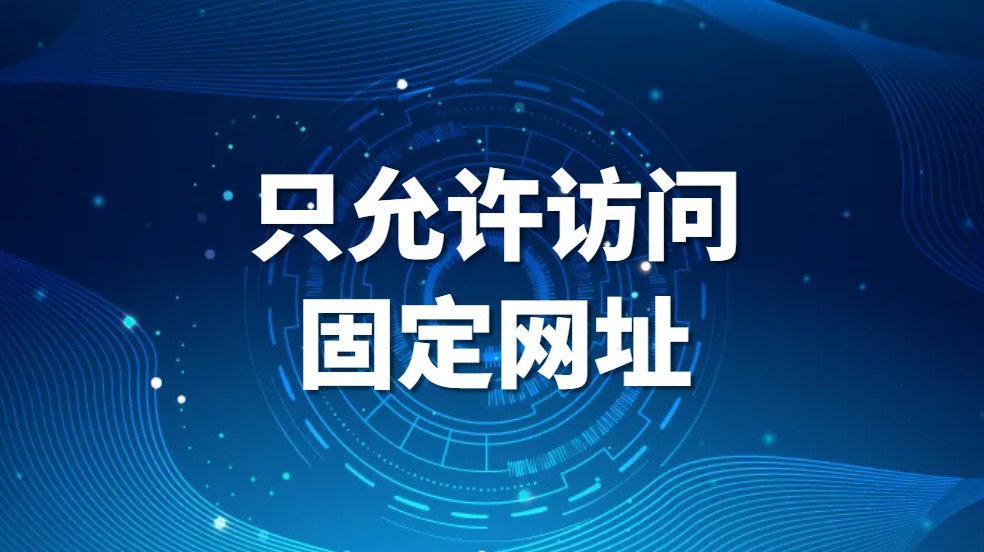 只允许访问固定网址，如何限制电脑只能打开或访问特定的某一个网站(图1)