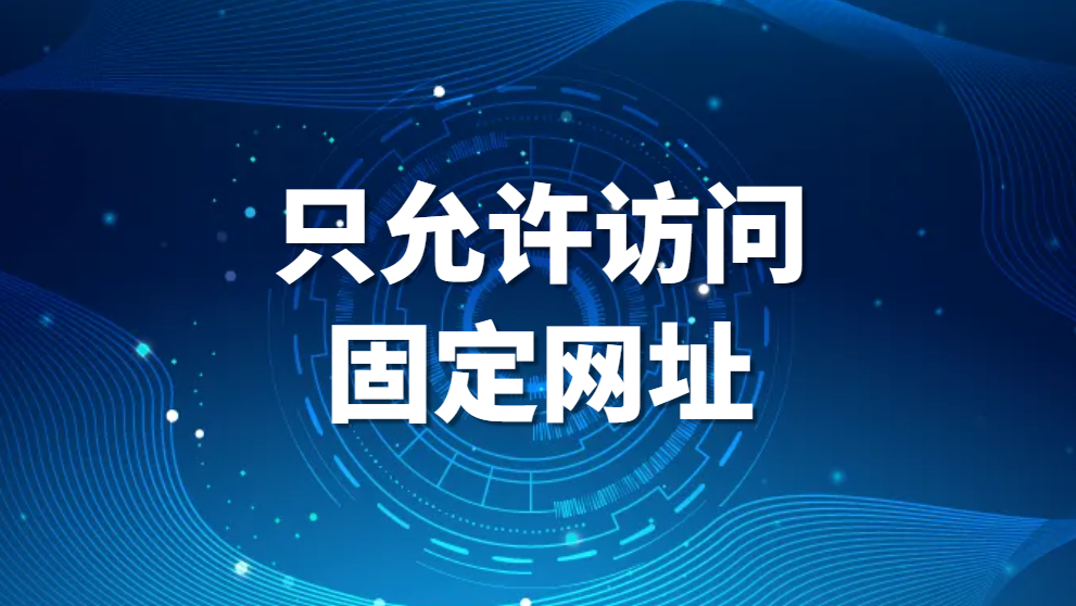 只允许访问固定网址，如何限制电脑只能打开或访问特定的某一个网站(图1)